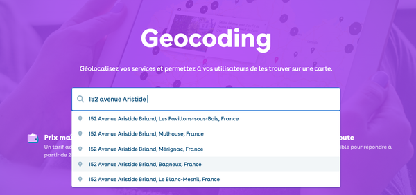 What is geocoding and what is it used for?